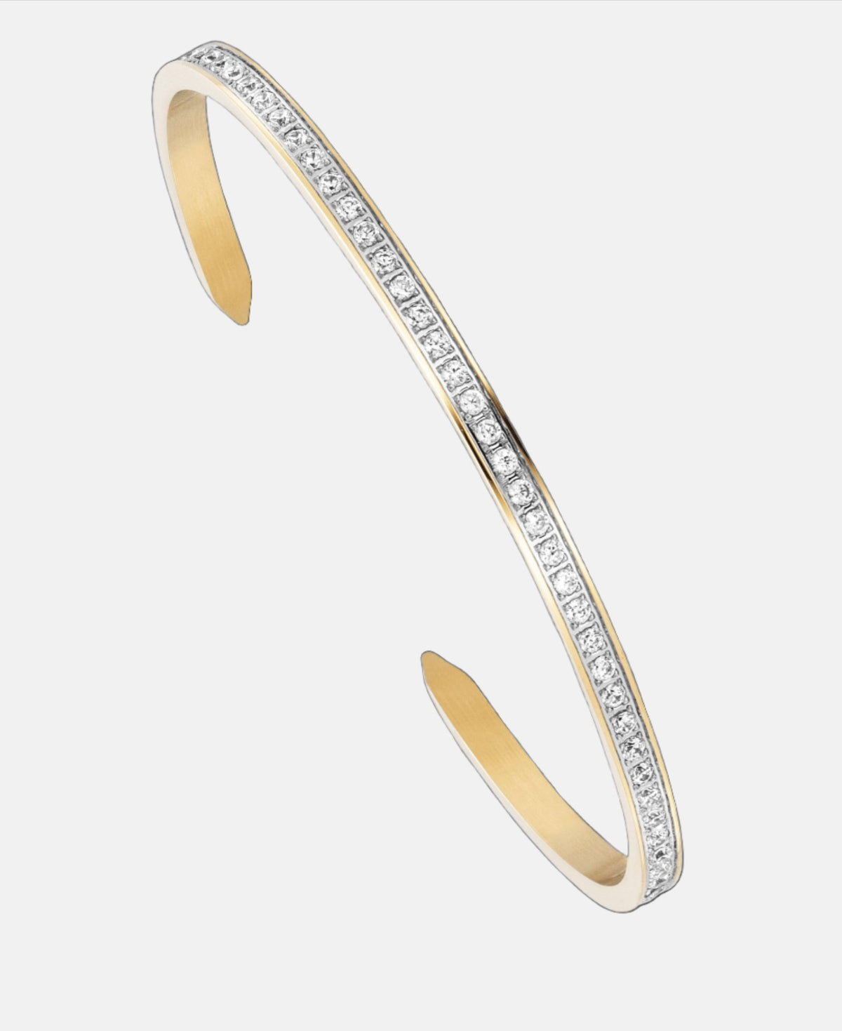 Bangle Gold Railstone