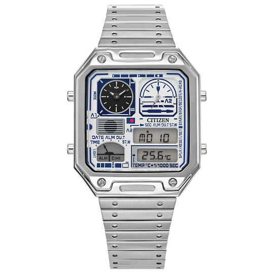 Citizen Eco-Drive Star Wars R2-D2 Ana-Digi White JG2121-54A
