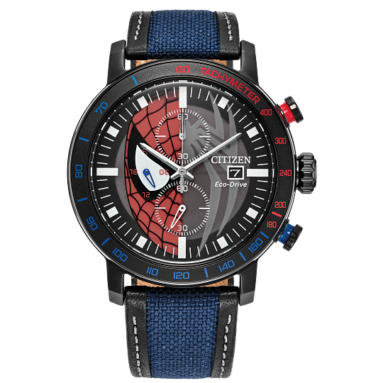 Citizen Marvel Spider-Man Eco-Drive Chronograph Watch CA0855-47W