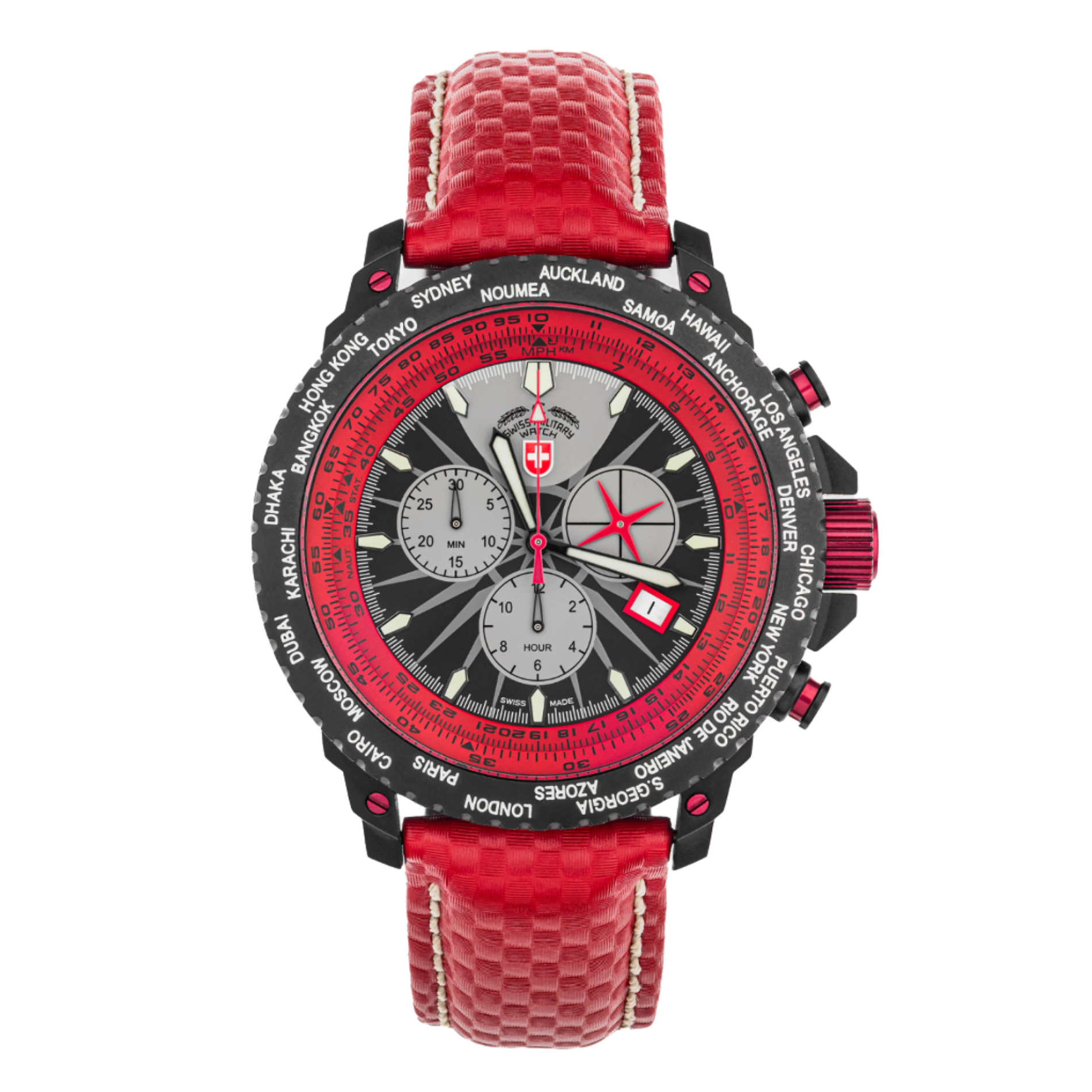 Hurricane World timer RAWHIDE GDG Watches